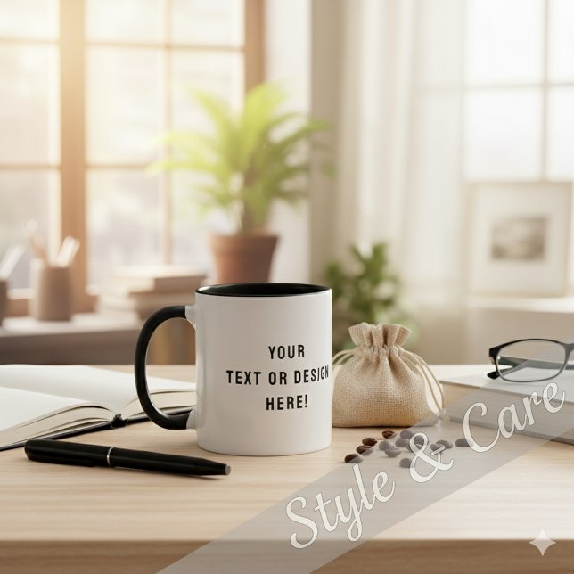 Caneca Personalized Text Ceramic Combo Coffee Mug (Personalized Text Ceramic Combo Coffee Mug)