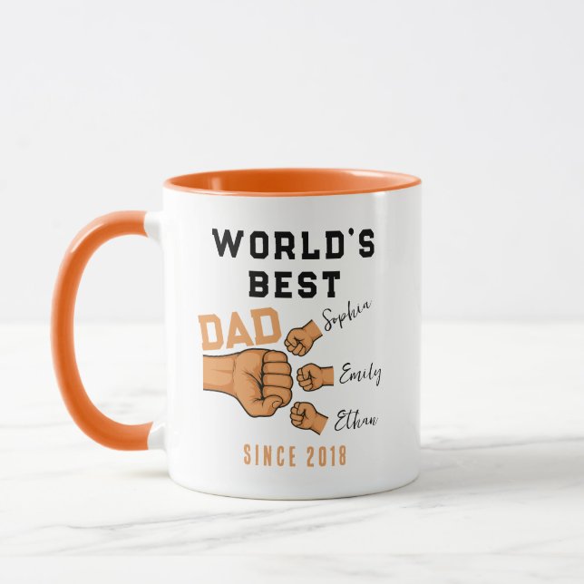 Caneca Personalized WORLD'S BEST Dad | Father’s Day (Esquerda)