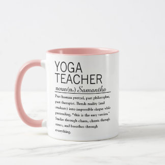 Caneca Personalized Yoga Teacher Definition Mug