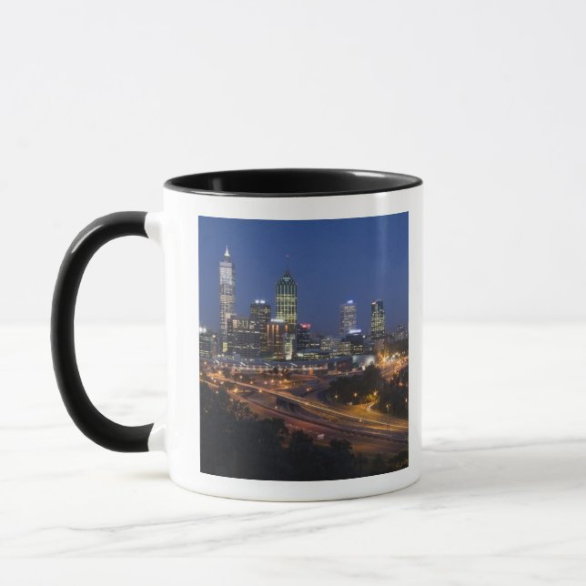 Caneca Perth, Austrália. Vista de Perth de centro de (Esquerda)