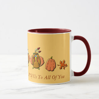 Caneca Perus felizes da acção de graças