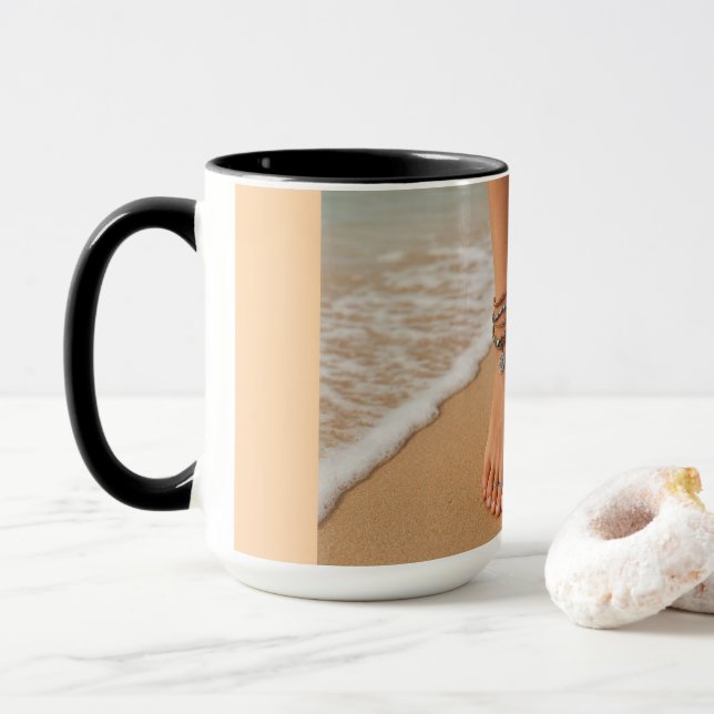 Caneca Pés na praia (Com Donut)