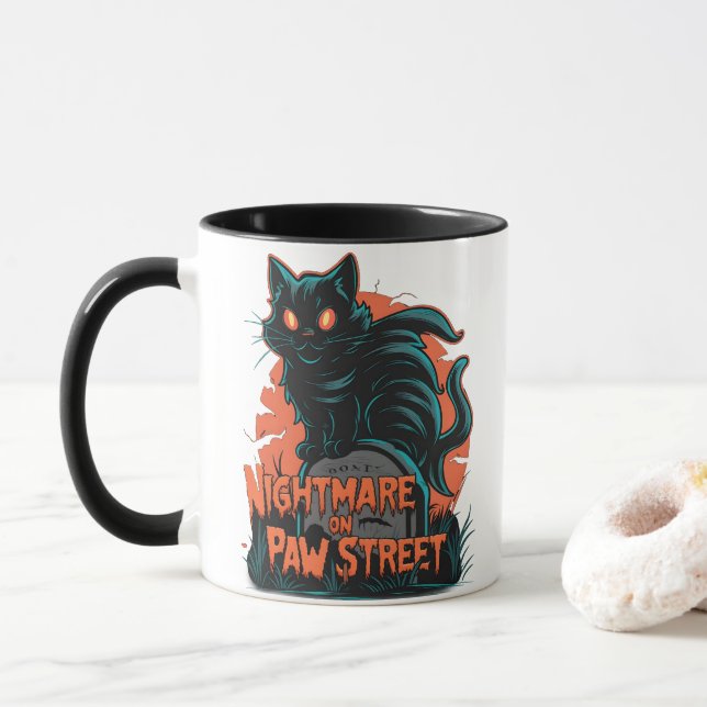 Caneca Pesadelo entre horror e fantasia (Com Donut)