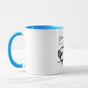 Caneca Pesca com água salgada.