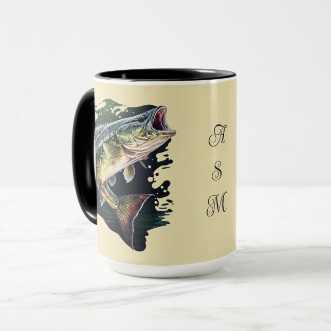 Caneca Pesca De Baixo-Algarismo (Frente Esquerda)