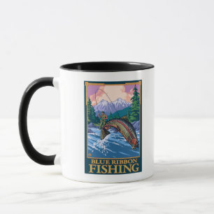Caneca Pesca de Mosca de MontanaBlue