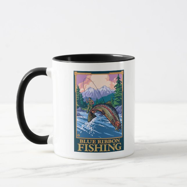 Caneca Pesca de Mosca de MontanaBlue (Esquerda)