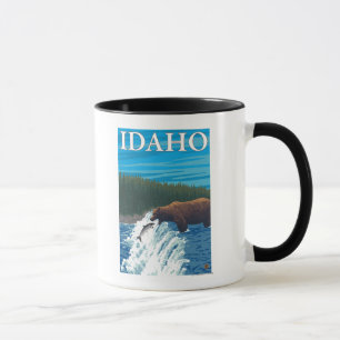 Caneca Pesca do Urso no Rio - Idaho