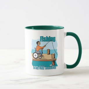 Caneca Pesca em cadeira de rodas