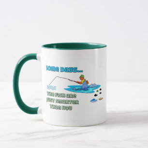 Caneca Pesca Engraçada De Mangueiras Peixes De Humor São