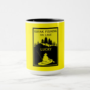 Caneca Pesca Favorita Do Lago Kayak E Do Rio