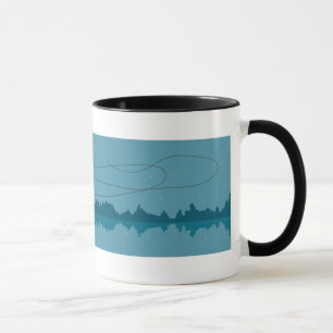 Caneca Pesca noturna em lua cheia