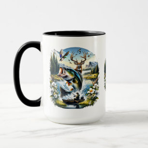 Caneca Pesca, Veado, Caça ao Pato