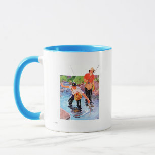 Caneca Pescando um peixe por R.J. Cavaliere