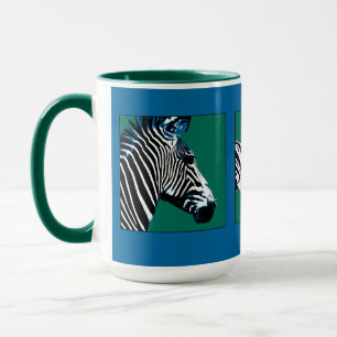Caneca Pescoço de duas zebras e Neck/Z como na zebra #2