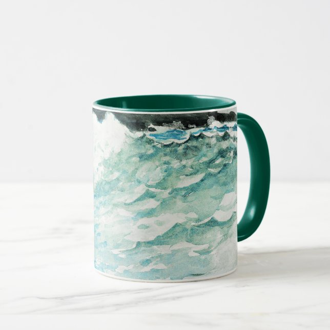 Caneca Pescoço de rebentos, pintura de arte por Winslow H (Frente Esquerda)