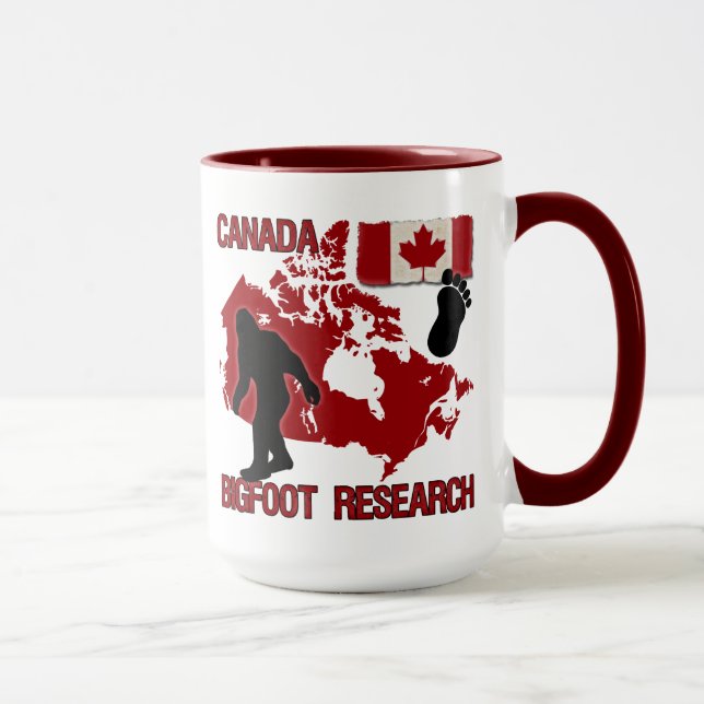 Caneca Pesquisa de Canadá Bigfoot (Direita)