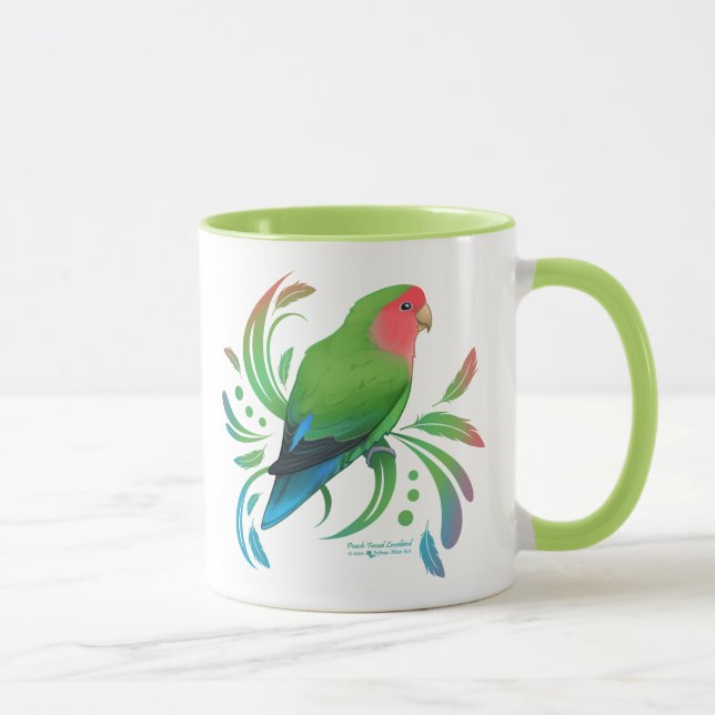 Caneca Pêssego Verde Virado (Direita)