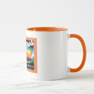 Caneca Pêssegos abstratos