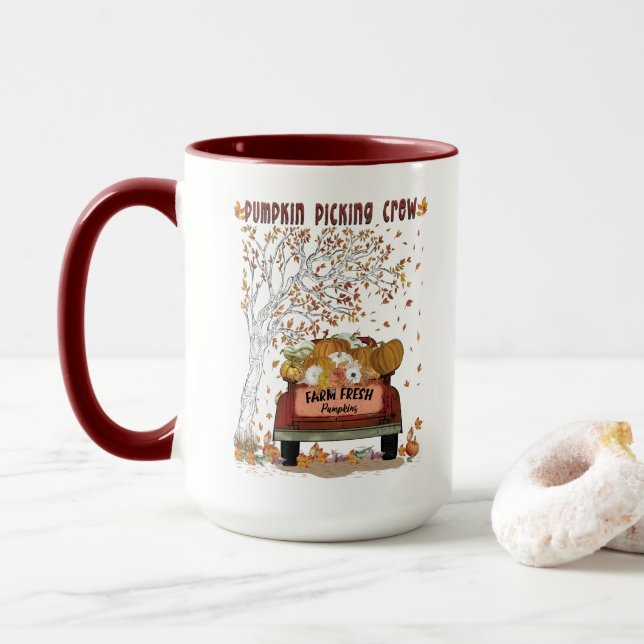 Caneca Pessoal de Abóbora (Com Donut)