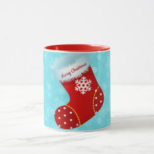 Caneca Pessoal de Arte de Meia de Natal
