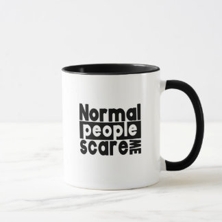 Caneca Pessoas Normais Assustam-me - Citação Engraçada