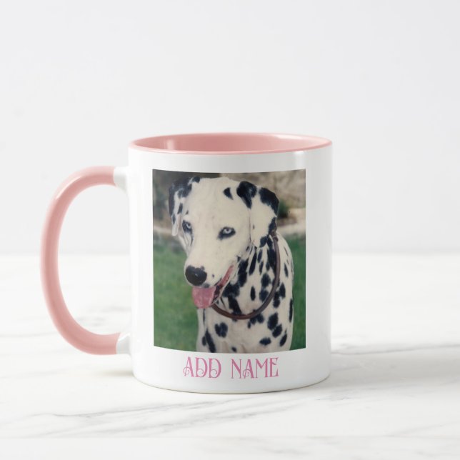Caneca Pet Amigo Personalizado Foto Pink Pastel (Esquerda)