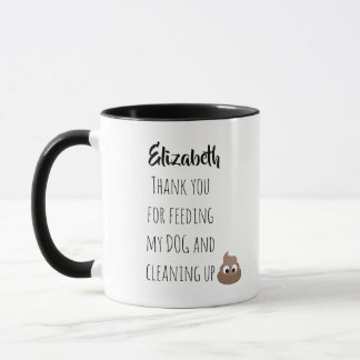 Caneca Pet Engraçado Sentando Muita Obrigado Cão Cachorro