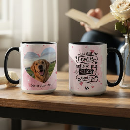 Caneca Pet Memorial Photo Coffee