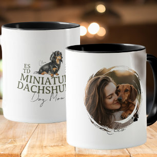 Caneca Pet Portraje Personalizado Cão Mãe Miniatura Dachs