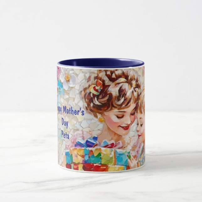Caneca PETA ~ Mãe e Filho ~ Mug (Centro)