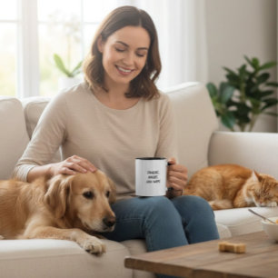 Caneca Petiscos, Passeios e Sonecas - Amantes de Cães, Pe