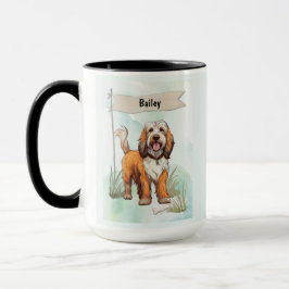 Caneca Petit Basset Griffon Vendeen Watercolor Dog