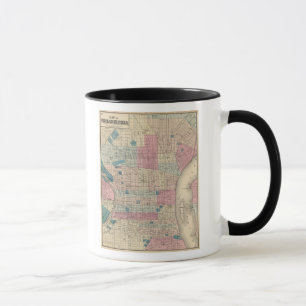 Caneca Philadelphia, Mapa da Pensilvânia