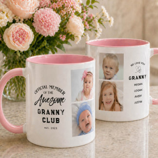 Caneca Photo Collage Awesome GRANNY Mug