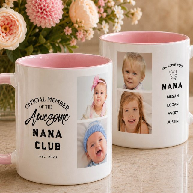 Caneca Photo Collage Awesome NANA Mug (Criador carregado)