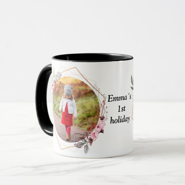 Caneca photo flower frame (Frente Esquerda)