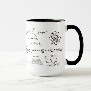 Caneca Physics formulas and diagrams Coffe Mug