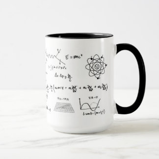 Caneca Physics formulas and diagrams Coffe Mug