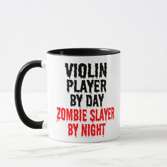 Caneca Piada Zombie do Jogador de Violino (Esquerda)
