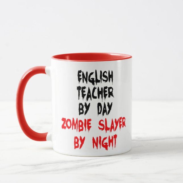 Caneca Piada Zombie, professor inglês (Esquerda)