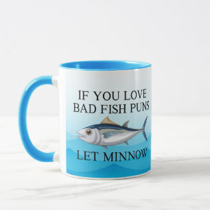 Caneca Piadas de peixe humor, se você gosta de piadas rui
