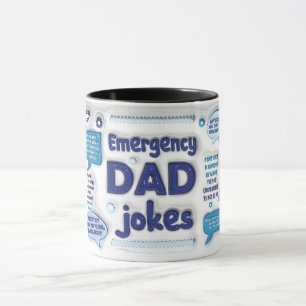 Caneca Piadas/Dia de os pais de emergência engraçada