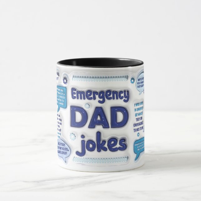 Caneca Piadas/Dia de os pais de emergência engraçada (Centro)