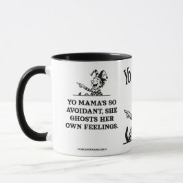 Caneca piadas freudianas da mamãe - Evitativa