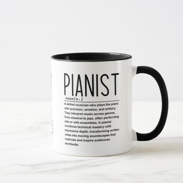 Caneca Pianista (Direita)