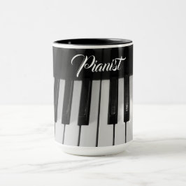 Caneca Pianista Profissional Elegante