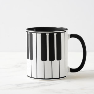 Caneca Piano Keyboard Music Mug