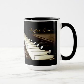 Caneca PIANO KEYS Music Lover Coffee Lover Bebendo Mug