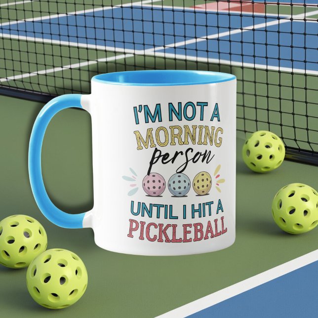 Caneca Pickleball jogador da manhã jogador (Criador carregado)
